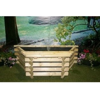 Flatback Pool 25 Gallon - TImber - L63.5 x W122 x H41 cm - Minimal Assembly Required