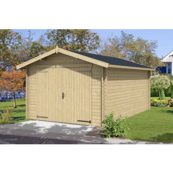 Mauritius-Log Cabin, Wooden Garden Room, Timber Summerhouse, Home Office - L381.8 x W560 x H262.2 cm