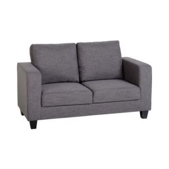 Tempo Two Seater Sofa-in-a-Box - L75 x W140 x H84 cm - Grey Fabric