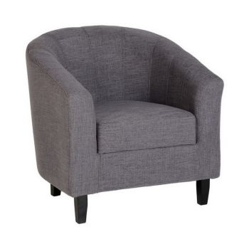 Tempo Tub Chair - L70 x W76 x H77.5 cm - Grey Fabric