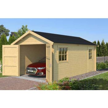 Dillon 540-Log Cabin, Wooden Garden Room, Timber Summerhouse, Home Office - L339.9 x W580 x H273.6 cm
