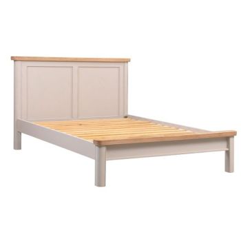 Bologna Painted 4 Ft 6in Panel Bed - L154 x W209 x H105 cm - Oak