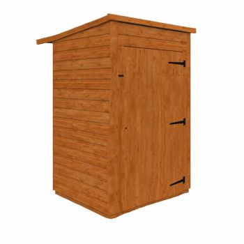 3x3 Flex Pent Tool Room 12mm Flex - L98.8 x W90 x H213.5 cm - Solid Wood/Softwood/Pine - Burnt Orange