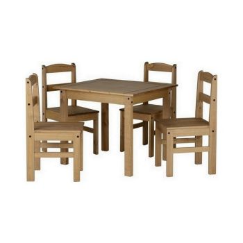 Panama Dining Set - Natural Wax