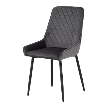 Avery Dining Chair (Pack of 2) - L59 x W48 x H90 cm - Grey Velvet