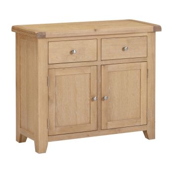 Windsor 2 Door 2 Drawer Sideboard - L40 x W97 x H81.5 cm - Natural Oak