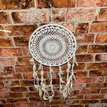 Dream Catcher Wind Chime - L3 x W30 x H50 cm - White