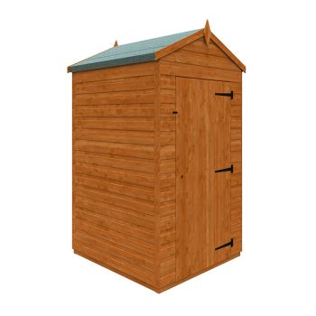 4x4 Flex Apex Windowless 12mm Flex - L123.8 x W115 x H209 cm - Solid Wood/Softwood/Pine - Burnt Orange