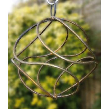 Fairy Catcher Empty Brown - Hanging Ornament - Solid Steel - L27.9 x W27.9 x H27 cm - Black