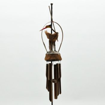 Garden Bird Wind Chime - L17 x W35 x H52 cm