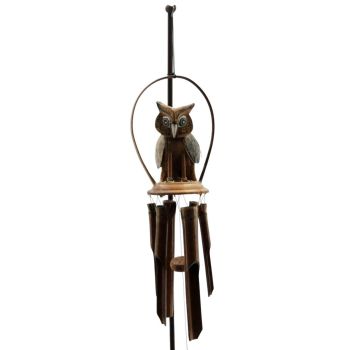 Owl Garden Windchime - L17 x W35 x H58 cm