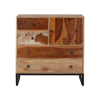 Marwar Sideboard - Wood - L40 x W90 x H90 cm - Brown