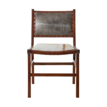 Kendari Dining Chair - Wood/Textile - L51 x W57 x H87 cm - Natural/Brown