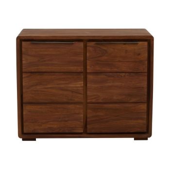 Surati Two Door Sheesham and Acacia Sideboard - Wood - L42 x W96 x H77 cm - Brown