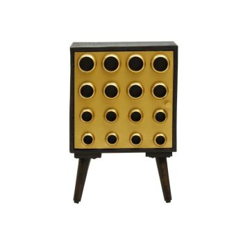 Arti One Door Cabinet - Wood - L35 x W45 x H67 cm - Gold/Brown