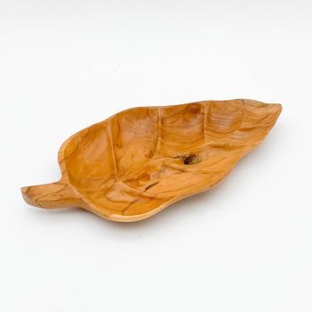 Leaf Bowl - L12 x W18 x H45 cm - Teak