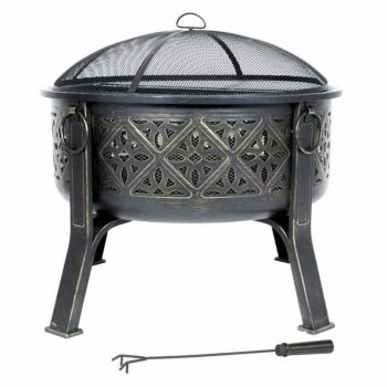 Moresque Firepit - Steel - L76 x W76 x H73 cm - Bronze