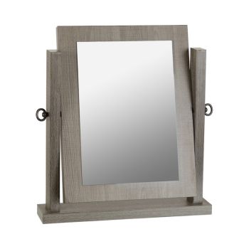 Lisbon Dressing Table Mirror - L9 x W44 x H48.5 cm - Black Wood Grain