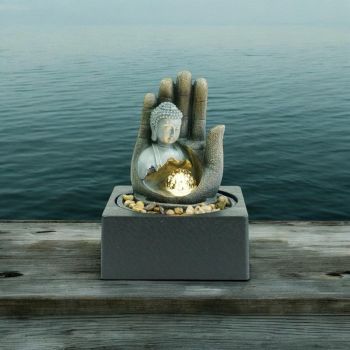 Table-Top Buddha Fountain - L18 x W18 x H24 cm