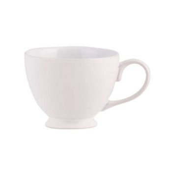 Set of 6 Teacups - Stoneware - L15 x W11 x H9 cm - White