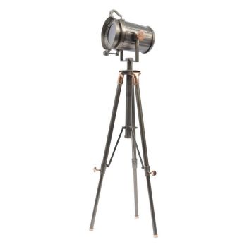 Charlie Tripod Floor Lamp - Aluminum/SS - L35 x W35 x H170 cm - Satin Grey/Copper