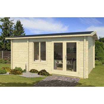 Aviemore-Log Cabin, Wooden Garden Room, Timber Summerhouse, Home Office - L540 x W354 x H251.6 cm