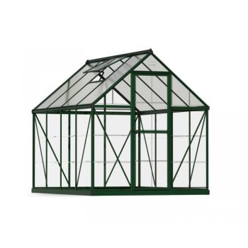 Greenhouse Hybrid 6 x 8 - Polycarbonate - L247 x W185 x H208 cm - Green