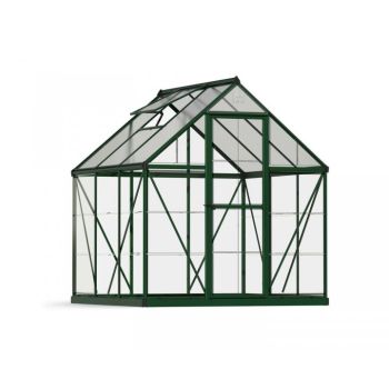Greenhouse Hybrid 6X6 - Polycarbonate - L186 x W185 x H208 - Green