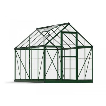 Greenhouse Harmony 6 x 10 - Polycarbonate - L306 x W185 x H208 cm - Green