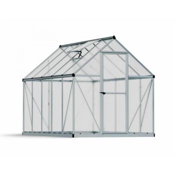 Greenhouse Mythos 6 x 10 - Polycarbonate - L306 x W185 x H208 cm - Silver