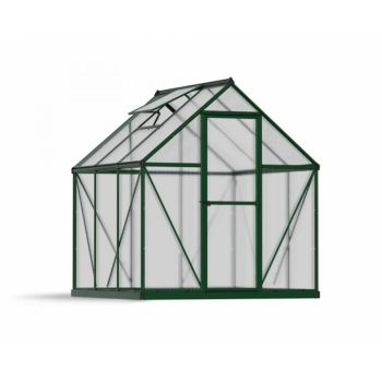 Greenhouse Mythos 6 x 6 - Polycarbonate - L186 x W185 x H208 cm - Green