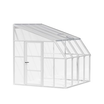 Lean To Greenhouse Sun Room Clear 8 x 8 - Polycarbonate/Acrylic - L260 x W257 x H266 cm