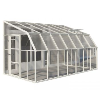 Lean To Greenhouse Sun Room Clear 8X14 - Polycarbonate/Acrylic - L446 x W257 x H266 cm