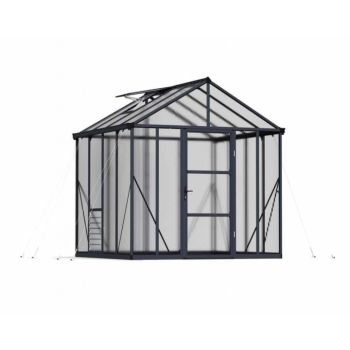 Greenhouse Glory 8 x 8 - Polycarbonate - L244 x W253 x H268.5 cm - Grey