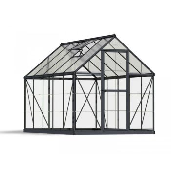 Greenhouse Hybrid 6X10 - Polycarbonate - L306 x W185 x H208 - Grey
