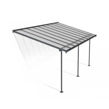 Patio Cover Sierra 3 x 5.46 Clear - Polycarbonate - L555 x W299 x H305 cm - Grey