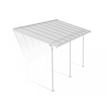 Patio Cover Sierra 2.3 x 4.6 Clear - Polycarbonate - L447.5 x W224 x H300 cm - White