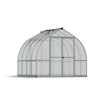 Greenhouse Bella Kit 8 x 8 Feet - Polycarbonate - L243.9 x W244 x H219 cm - Silver