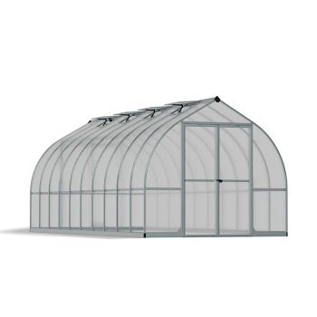 Greenhouse Bella Kit 8 x 20 Feet - Polycarbonate - L603.9 x W244 x H219 cm - Silver