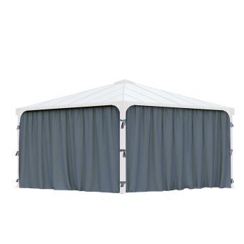 Palermo Curtain Set Square Gazebo 4X - L436 x W436 x H217 cm (Gazebo Not Included)