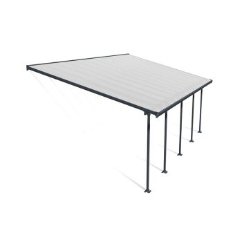Patio Cover Feria 4M Deep 4X7.87 Clear - Polycarbonate - L787 x W385 x H305 - Grey