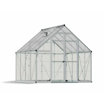 Greenhouse Balance 8 x 8 - Polycarbonate - L247 x W244 x H229 cm - Silver