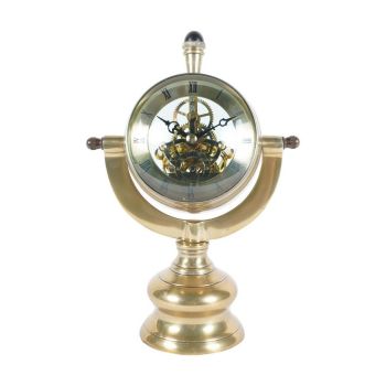 Columbia Mantle Clock - Aluminium - L11 x W18 x H26 cm - Brass