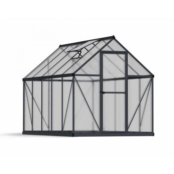 Greenhouse Mythos 6 x 10 - Polycarbonate - L306 x W185 x H208 cm - Grey