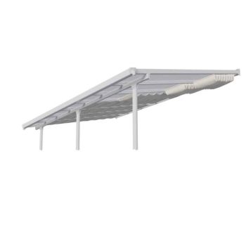 Patio Cover Roof Blinds 3 x 3.05 - L290 x W54 cm - White