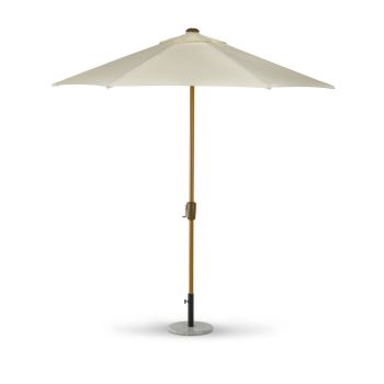 Woodlook Crank and Tilt Parasol - Aluminium/Polyester - L250 x W250 x H225 cm - Ivory