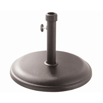 16kg Round Parasol Base - H45 x W45 x L31.5 cm - Grey