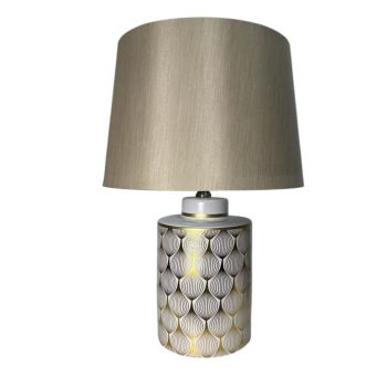 65 x 43 cm Lamp and Shade - Ceramic - L33 x W43 x H65 cm