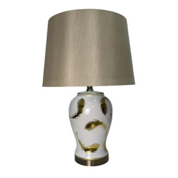 65 x 40 cm Lamp and Shade - Ceramic - L26 x W40 x H65 cm