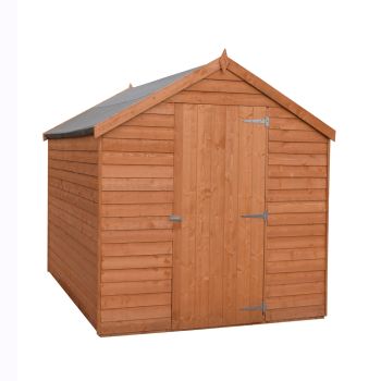 7 x 5 Feet Overlap Dip Treated Value Range Apex Shed Single Door